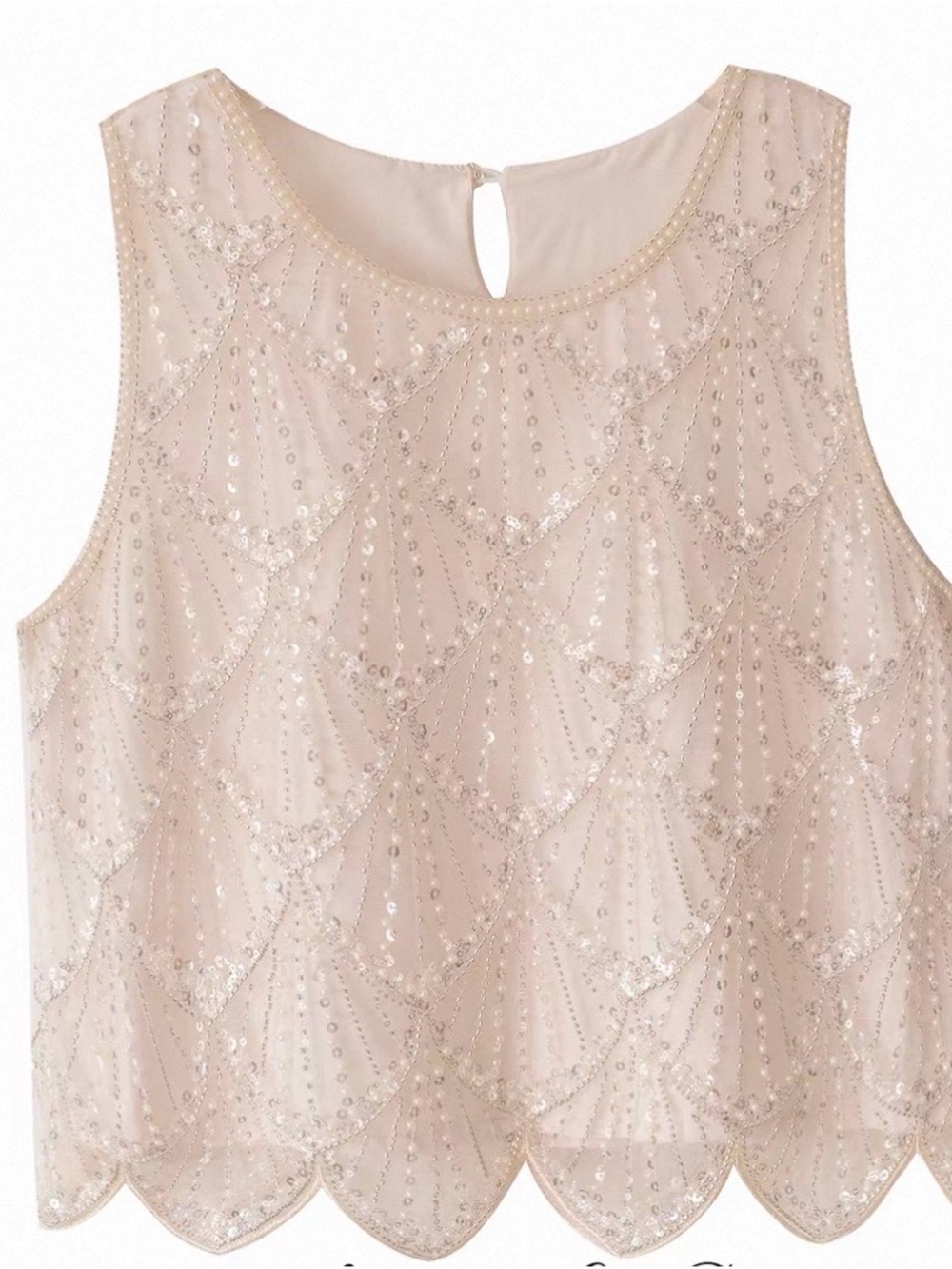 Sequin Sleeveless Top